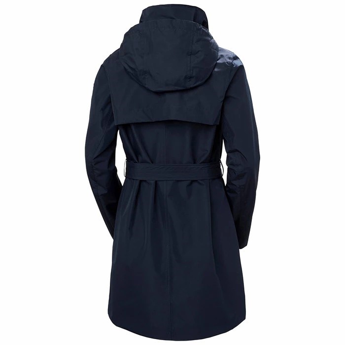 Women's Helly Hansen W Welsey Ii Trench Parka Navy | 261-KVNFDQ