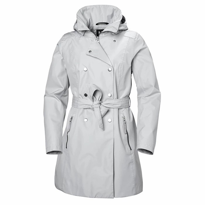 Women\'s Helly Hansen W Welsey Ii Trench Parka Grey | 387-ZGWEXV