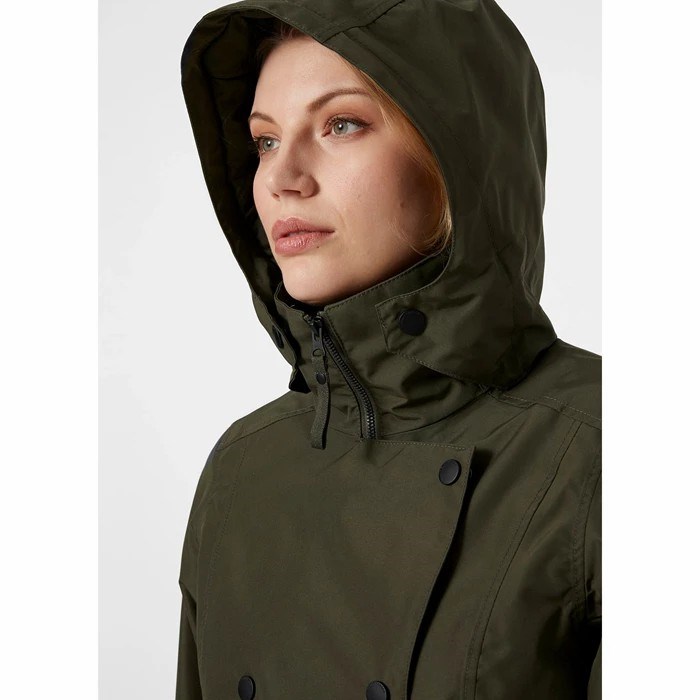 Women's Helly Hansen W Welsey Ii Trench Insulated Parka Grey | 628-HDBYRC